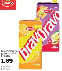 GrosMarket Succhi di frutta Bravo offerta