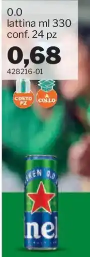 GrosMarket Heineken 0.0 offerta