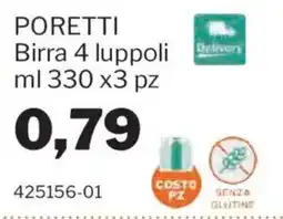 GrosMarket Poretti Birra 4 luppoli offerta