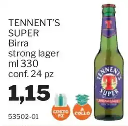 GrosMarket Tennent's Super Birra strong lager offerta