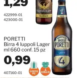 GrosMarket Birra 4 luppoli Lager offerta