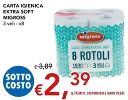 Migross Superstore Carta igienica extra soft Migross offerta
