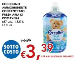 Migross Superstore Coccolino ammorbidente concentrato fresh aria di primavera offerta