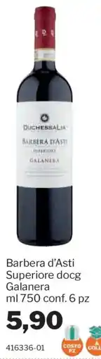 GrosMarket Barbera d'Asti Superiore docg Galanera offerta