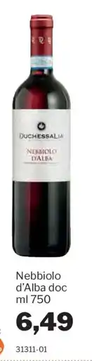 GrosMarket Duchessalia Nebbiolo d'Alba offerta