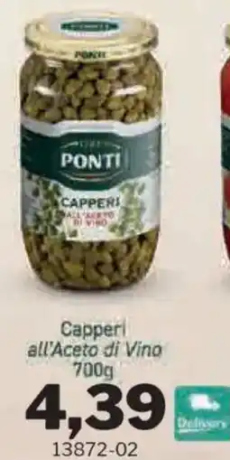 GrosMarket Capperi all'Aceto di Vino Ponti offerta