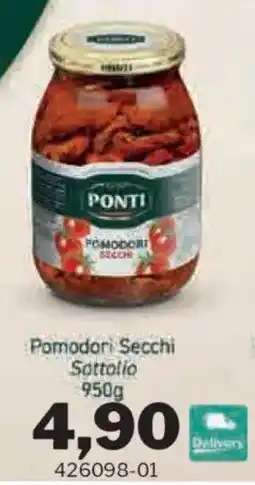 GrosMarket Pomodori Secchi Ponti offerta
