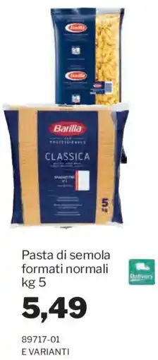 GrosMarket Barilla Pasta di semola formati normali offerta