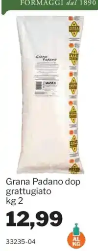 GrosMarket Grana Padano dop grattugiato offerta