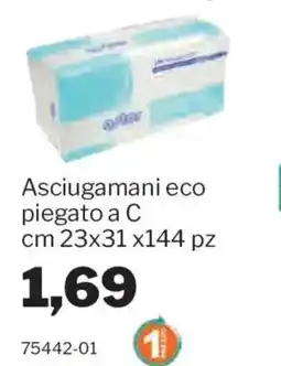 GrosMarket Asciugamani eco piegato a C offerta