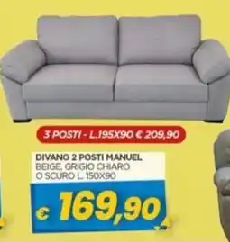 Gr Rubino Divano 2 posti manuel offerta