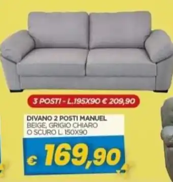 Divano 2 posti manuel