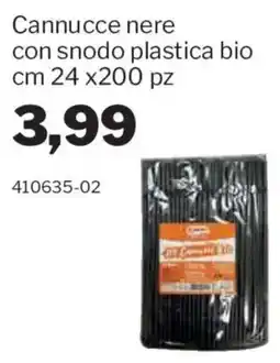 GrosMarket Cannucce nere con snodo plastica bio offerta