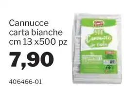 GrosMarket Cannucce carta bianche offerta