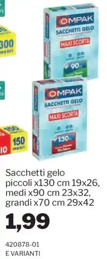 GrosMarket Sacchetti gelo OMPAK offerta