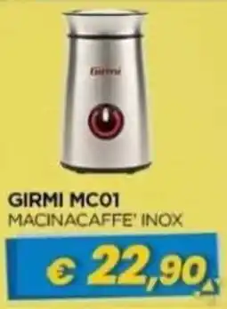 Gr Rubino Girmi macinacaffè inox offerta