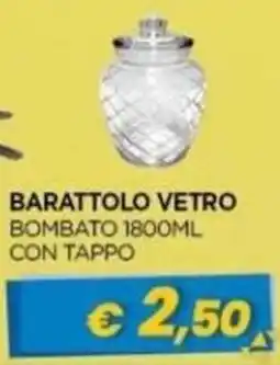 Gr Rubino Barattolo vetro bombato offerta