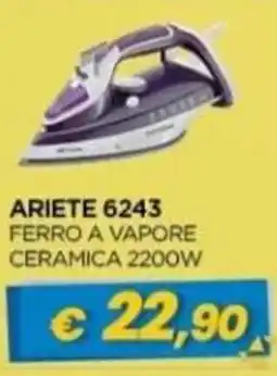 Gr Rubino Ariete ferro a vapore ceramica offerta