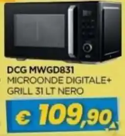 Gr Rubino Microonde digitale+ grill 31 lt nero offerta
