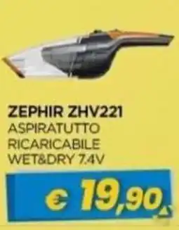 Gr Rubino Zephir aspiratutto ricaricabile offerta