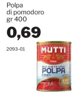 GrosMarket Polpa di pomodoro Mutti offerta