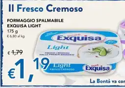 Migross Superstore Il Fresco Cremoso Formaggio Spalmabile Exquisa Light offerta