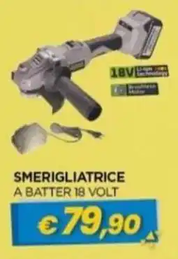Gr Rubino Smerigliatrice a batter 18 volt offerta