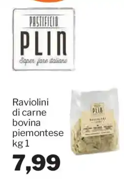 GrosMarket Raviolini di carne bovina piemontese PLIN offerta