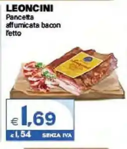 Boningros Cash and Carry Leoncini Pancetta affumicata bacon offerta