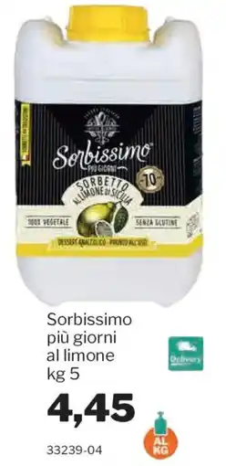 GrosMarket Sorbissimo più giorni al limone offerta