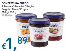 Migross Superstore Confettura Zuegg Albicocca/Arancia/ Ciliegia/ Fragola/ Pesca/ Prugna offerta