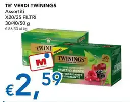 Migross Superstore Te' verde Twinings frutti di bosco offerta