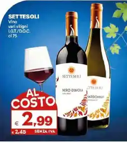 Boningros Cash and Carry Settesoli vino vari vitigni offerta