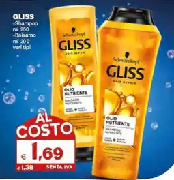 Boningros Cash and Carry Gliss Shampoo/Balsamo offerta