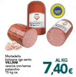 Altasfera Mortadella bologna igp santo VILLANI vescica con/senza pistacchio offerta