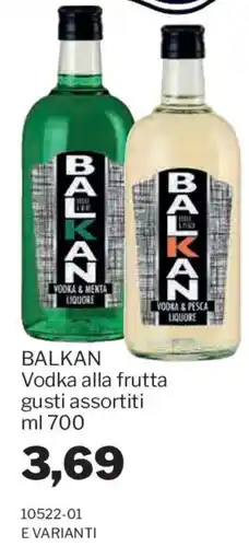 GrosMarket Balkan Vodka alla frutta offerta
