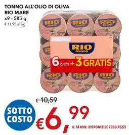 Migross Superstore Tonno all'olio di oliva Rio Mare offerta