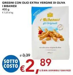 Migross Superstore Grissini con olio extra vergine di oliva i Bibanesi offerta