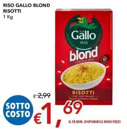 Migross Superstore Riso Gallo Blond Risotti offerta