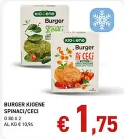 Coal Burger Kioene Spinaci/Ceci offerta