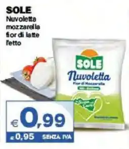 Boningros Cash and Carry Sole Nuvoletta mozzarella fior di latte offerta