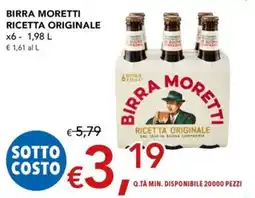 Migross Superstore Birra Moretti Ricetta Originale offerta