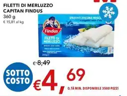 Migross Superstore Filetti di merluzzo Findus offerta