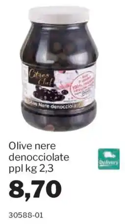 GrosMarket Olive nere denocciolate offerta