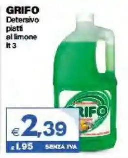Boningros Cash and Carry Grifo Detersivo piatti al limone offerta
