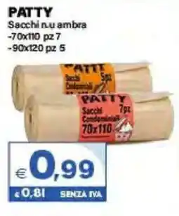 Boningros Cash and Carry Patty Sacchi nu ambra offerta