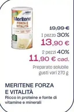 BENU Farma Meritene Forza e Vitalità offerta