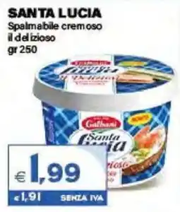 Boningros Cash and Carry Santa Lucia spalmabile cremoso offerta