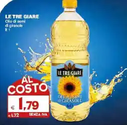 Boningros Cash and Carry Le Tre Giare Olio di semi di girasole offerta