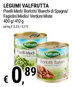 Tre Valli Supermercato Legumi Valfrutta offerta